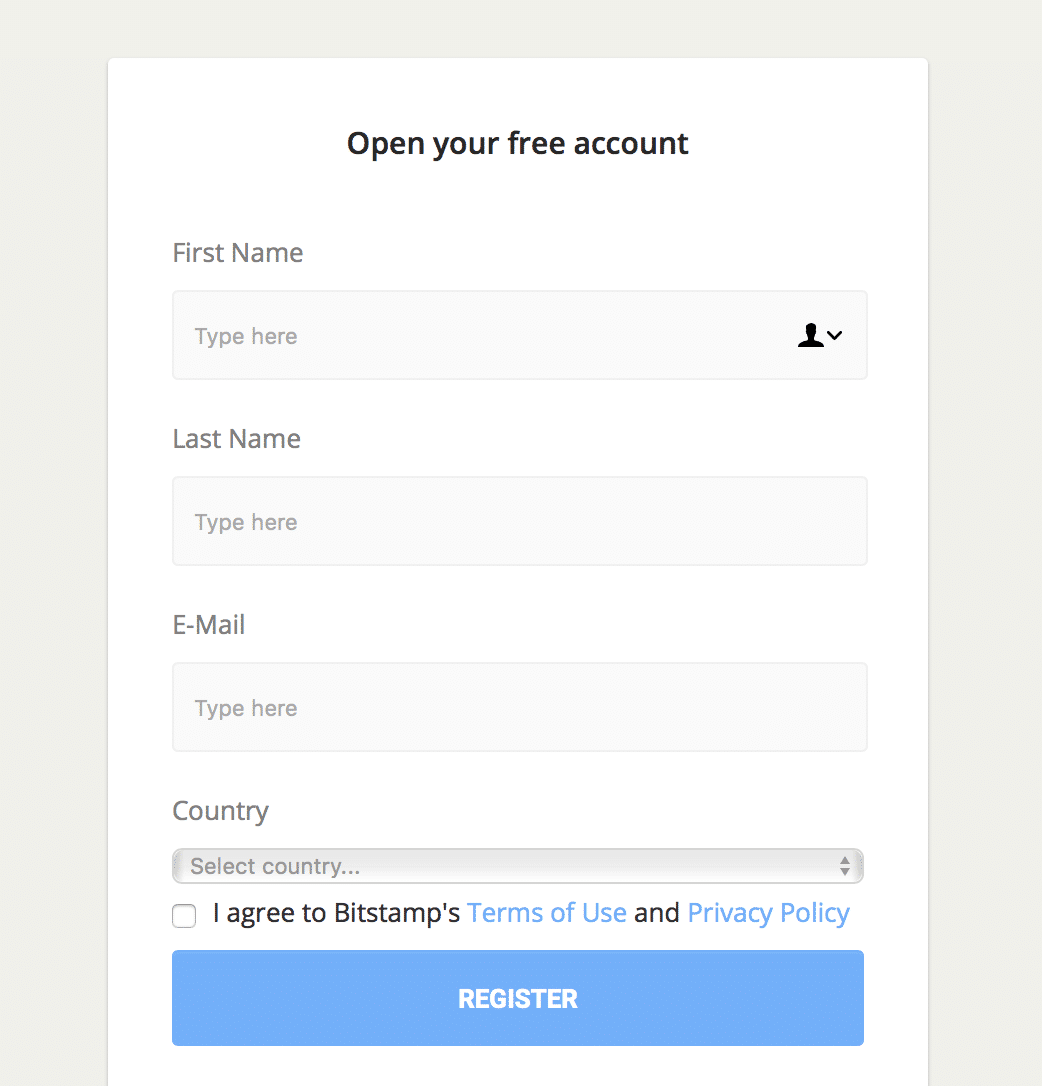 bitstamp open account from us