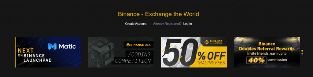 exchange di criptovalute binance