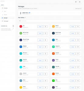 catalogo applicazioni ledger nano x