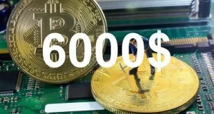 bitcoin pronta a testare la soglia dei 6000 dollari per token