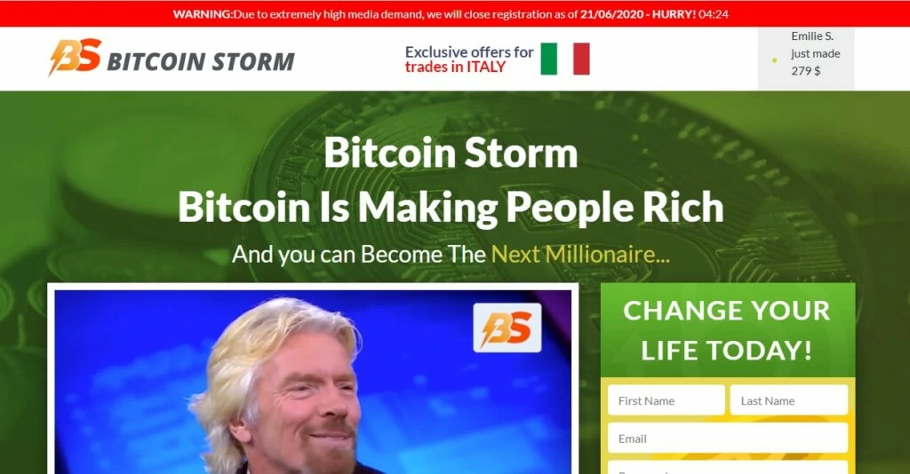 bitcoin storm