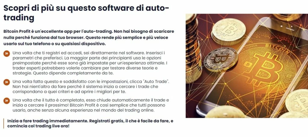 Come Bitcoin Profit dovrebbe funzionare, secondo i suoi promotori.