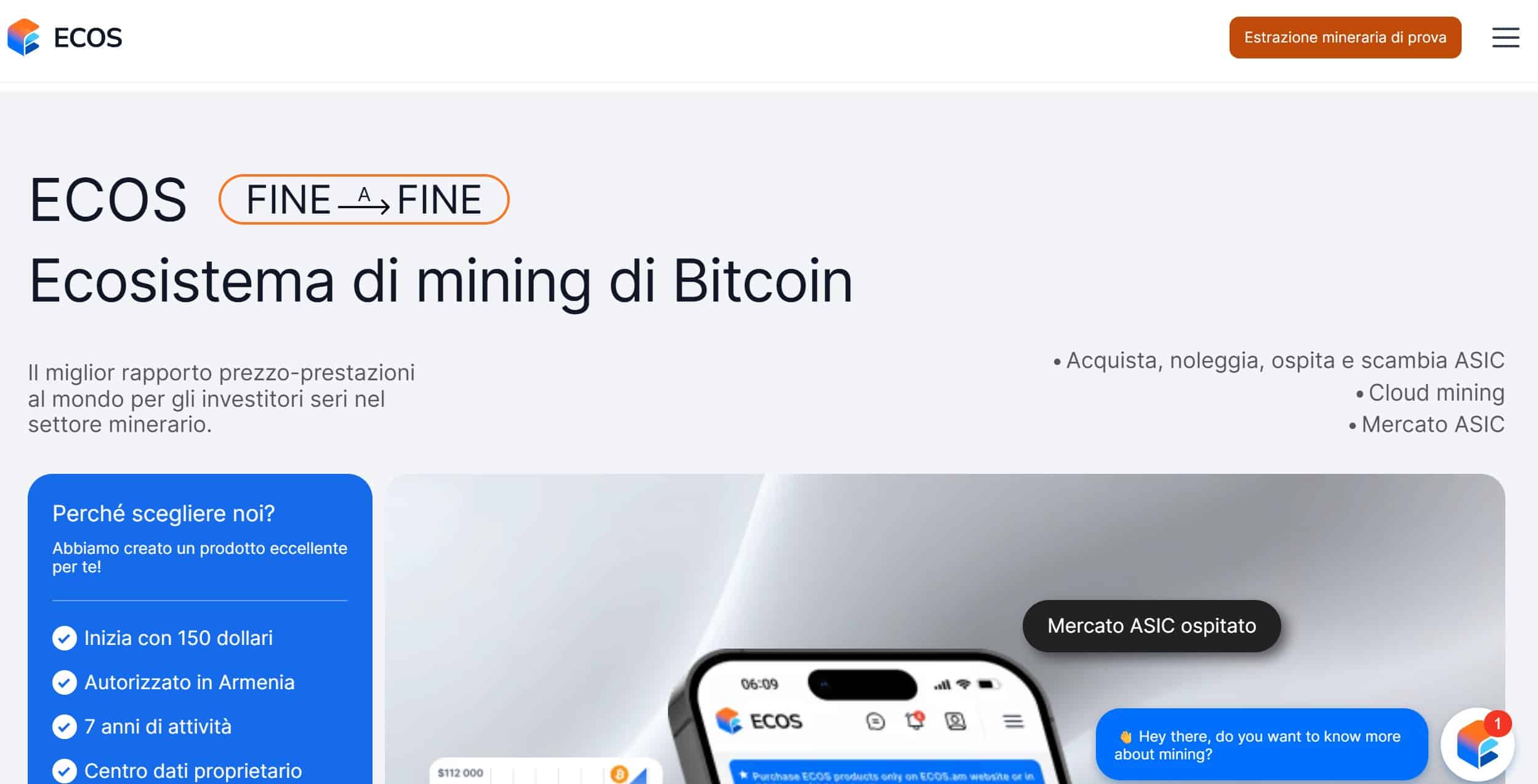 ECOS - cloud mining