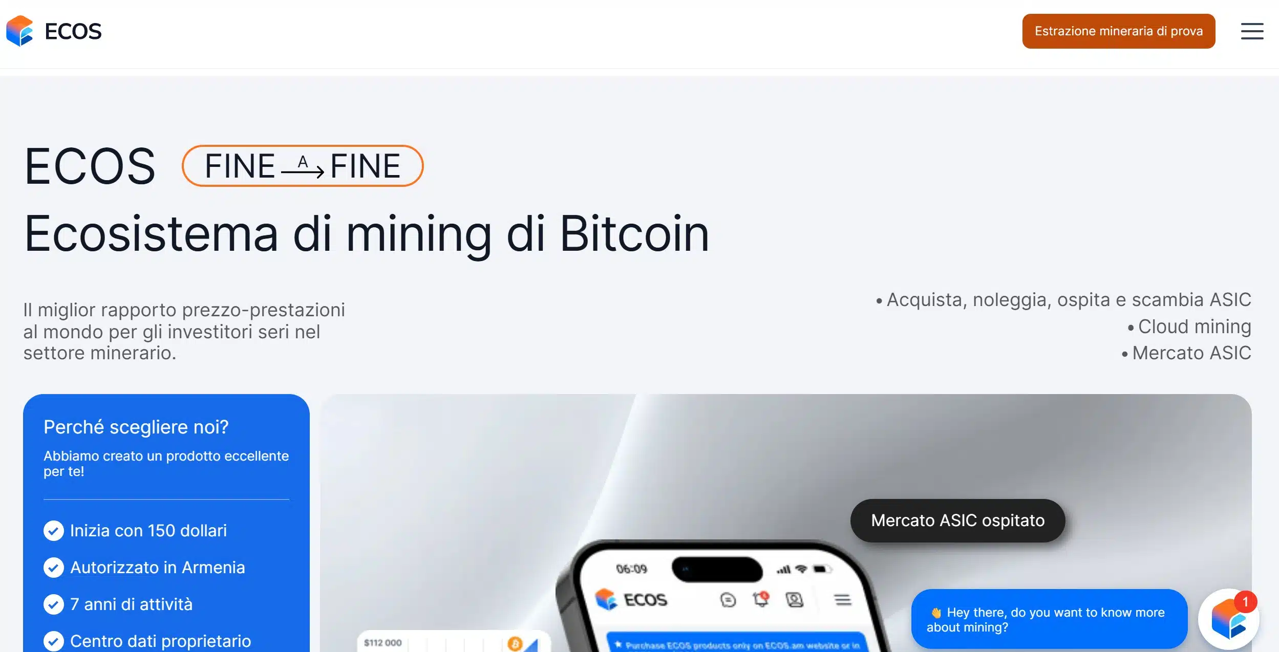 ECOS - cloud mining
