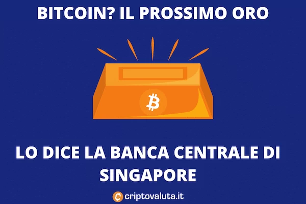 Bitcoin Oro Singapore - La banca centrale ci crede
