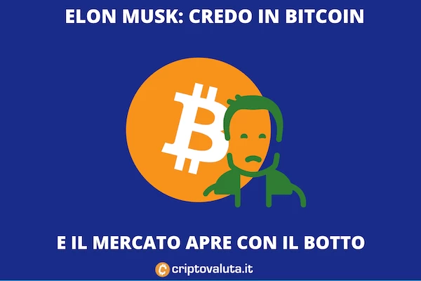 Elon Musk Crede in bitcoin