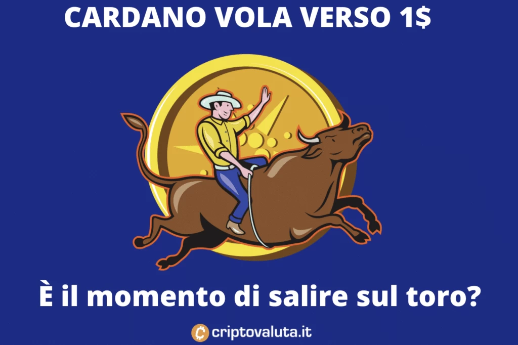 Cardano cresce ancora e punta dritto ad 1 dollaro