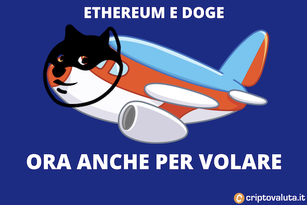 Con Dogecoin e Ethereum ora puoi comprare anche biglietti aerei!