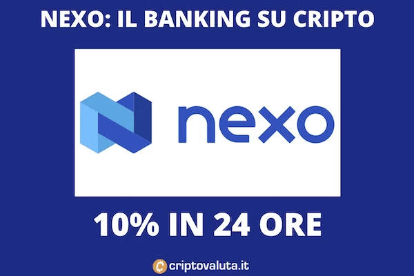 NEXO BOOM: +10% da parte del token dei prestiti in cripto