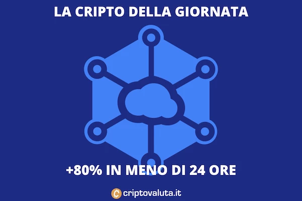 Storj - cresce 80% in meno di 1 giorno