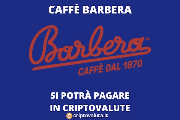 Algorand - Caffè barbera - pagamenti in cripto