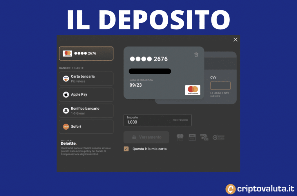 Deposito Capital.com - 