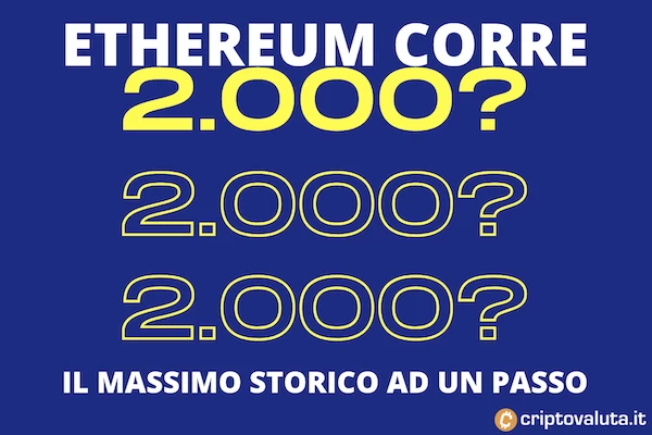 Ethereum corsa verso i 2000