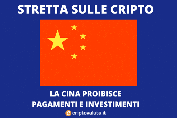 Cina: BANNATI investimenti e pagamenti in Criptovalute!