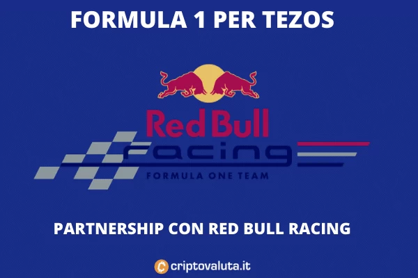 Tezos Redbull Racing Team con Tezos