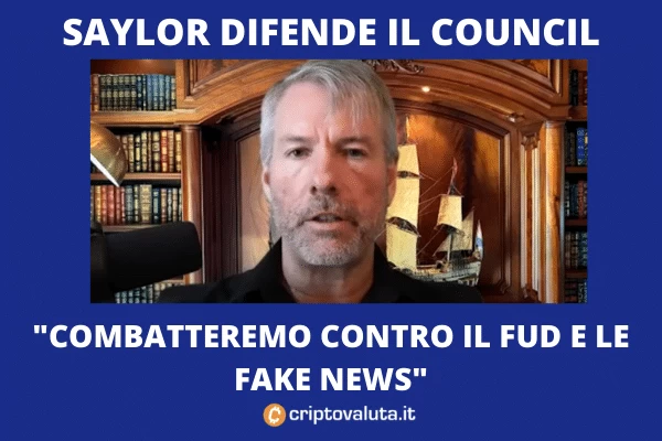 Saylor a difesa del Council - potrà combattere FUD e Fake News