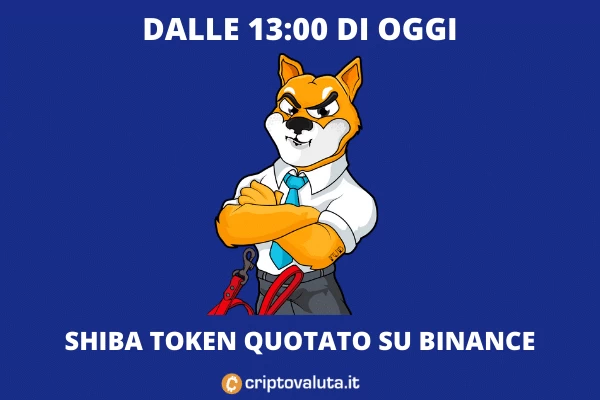 Shiba Token - quotazione su Binance