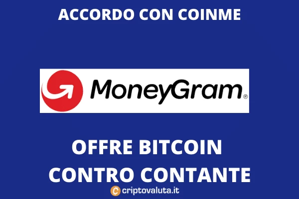 MoneyGram e Bitcoin in contanti