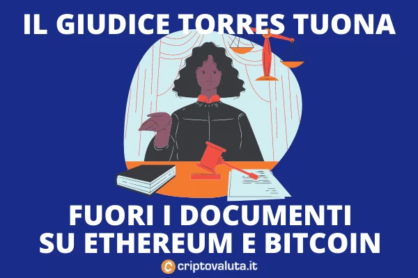 Torres su Bitcoin ed Ethereum - accettata l'ingiunzione