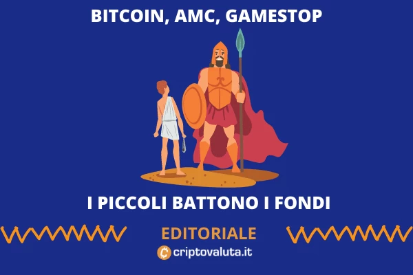 AMC, GME e BItcoin - gli strumenti dei piccoli contro i grandi