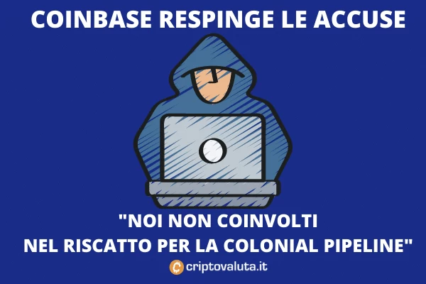 Colonial Pipeline Bitcoin su Coinbase- a cura di Criptovaluta.it