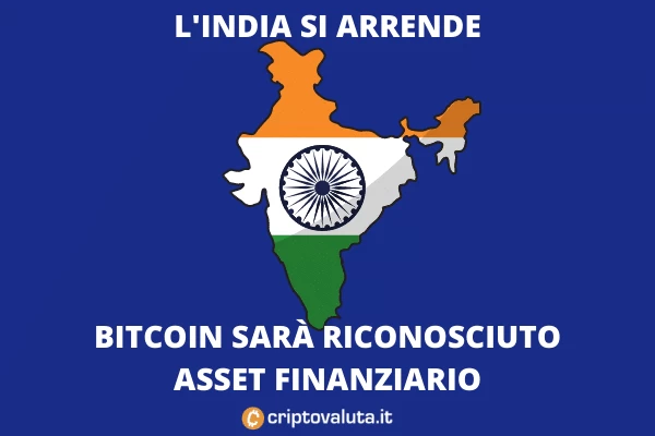 Bitcoin - India pronta a dichiararlo asset - di Criptovaluta.it