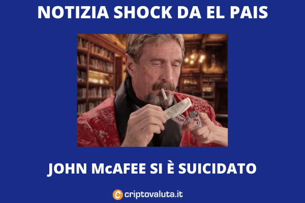 John Mcafee morto suicida in carcere