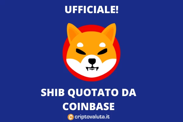 SHIB quotato su Coinbase - l'analisi di Criptovaluta.it