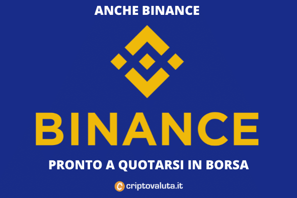 +BREAKING+ Binance pronto a quotarsi in borsa!