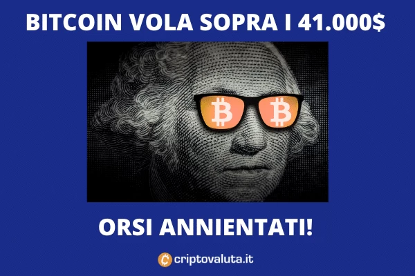 La grande corsa di Bitcoin - quota 42.000