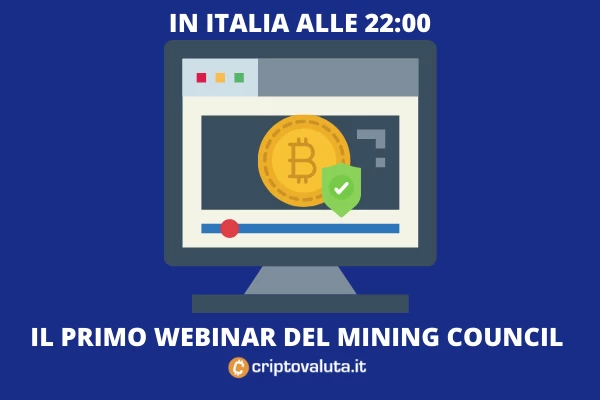 Bitcoin Mining Council - 1 luglio 22:00 il primo webinar in diretta