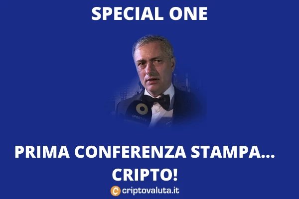 Mourinho - conferenza stampa Chiliz - di Criptovaluta.it