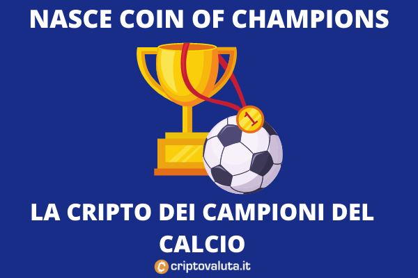 Nasce Coin Of Champions: La criptovaluta dei campioni di calcio!