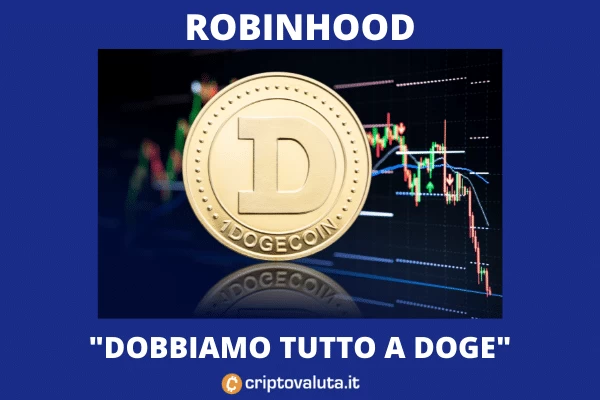 Dogecoin e Robinhood - l'analisi di Criptovaluta.it