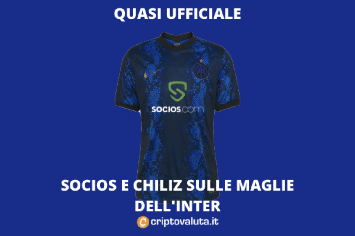 Socios.com sponsor dell'Inter: manca solo l'ufficialità! - Criptovaluta.it