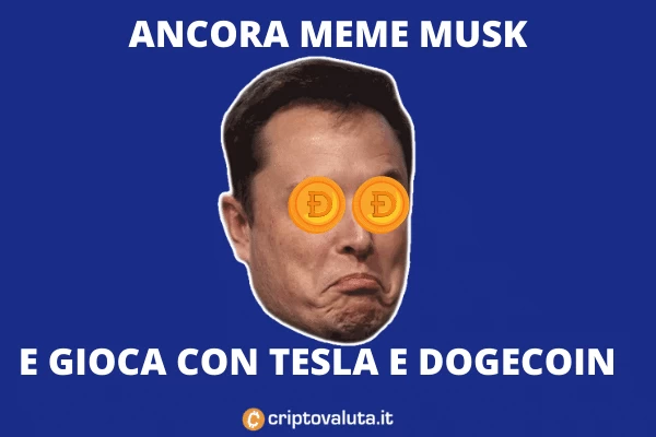 Dogecoin Musk - il meme con Tesla Vision