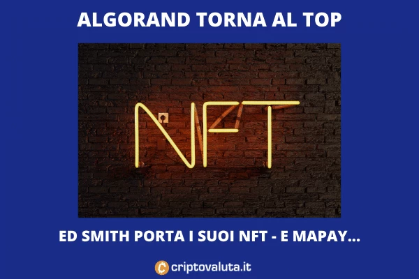 Algorand vola sul mercato grazie a NFT e MAPay