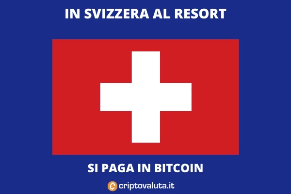 Svizzera: resort accetterà bitcoin - di Criptovaluta.it