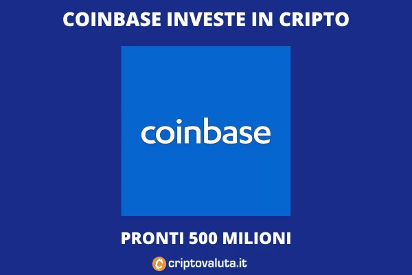 Coinbase Cripto - 10% profitti e 500 milioni
