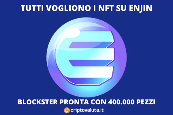 Blockster - accordo con Enjin - e ENJ vola