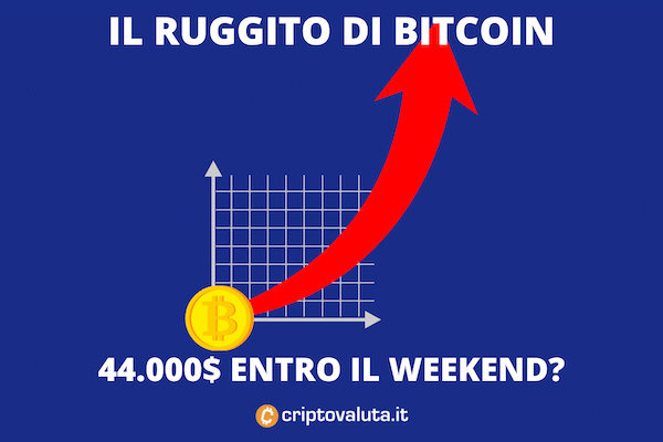 Bitcoin: il leone delle cripto punta a 44.000$ - la nostra analisi tecnica