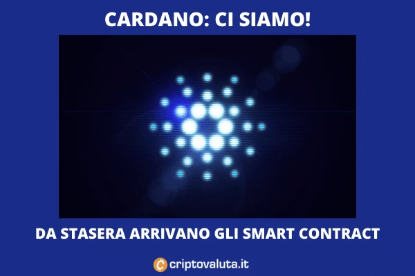 Cardano ADA: da stasera pronti gli smart contract