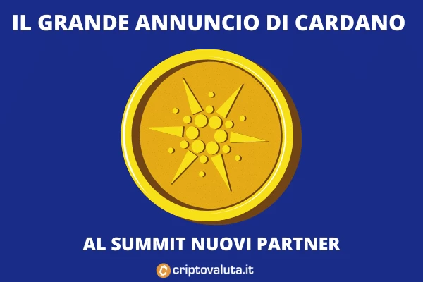 Cardano - annunci del summit - l'analisi di Criptovaluta.it