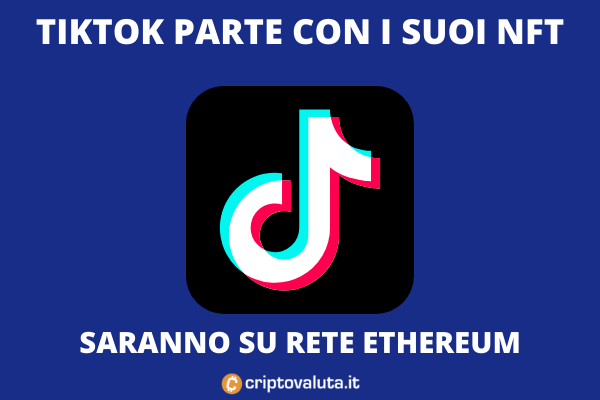TikTok lancia i suoi NFT | Saranno su rete Ethereum