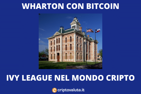 Bitcoin accettato a Wharton - di Criptovaluta.it