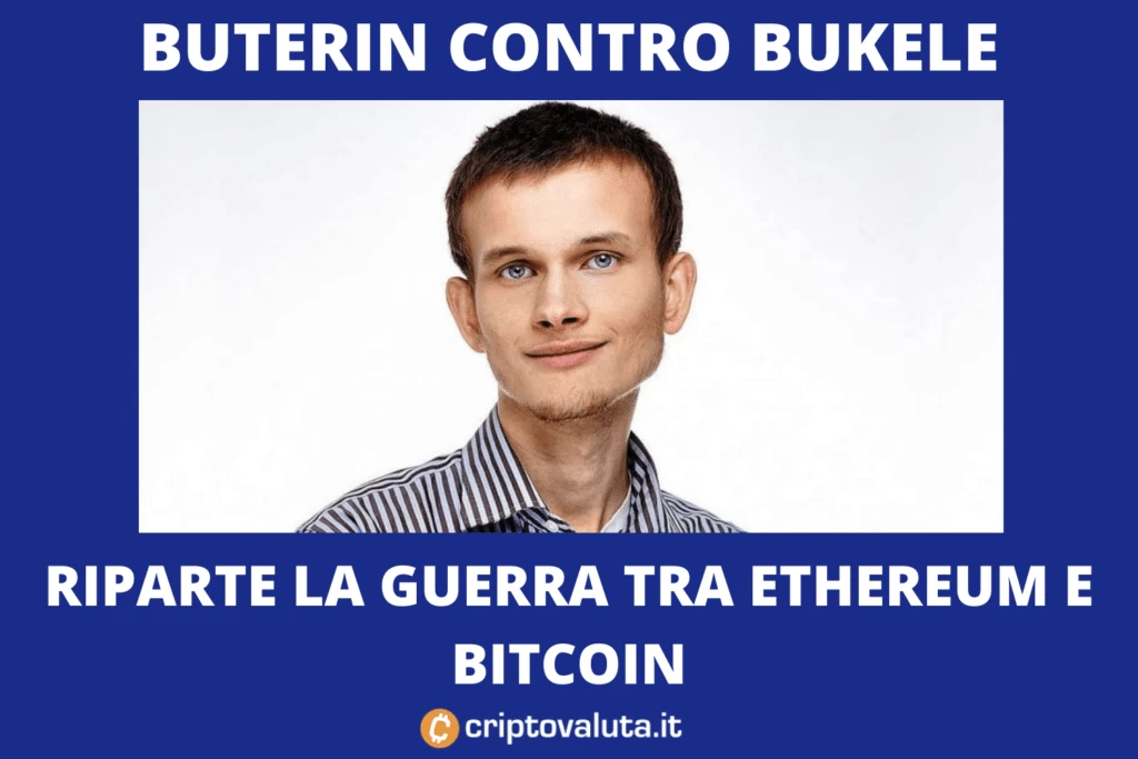 "Vergogna Bitcoin" - messaggio Vitalik Buterin