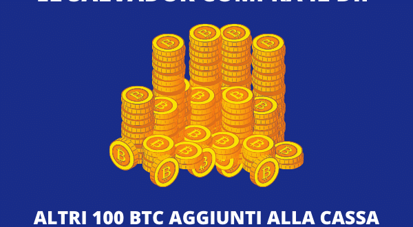 El salvador 100 Bitcoin