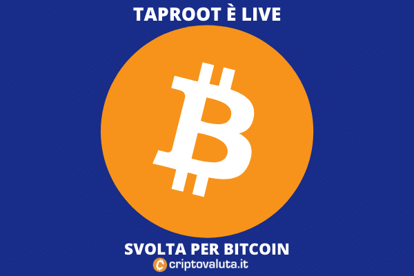 Taproot - attivazione su Bitcoin - di Criptovaluta.it