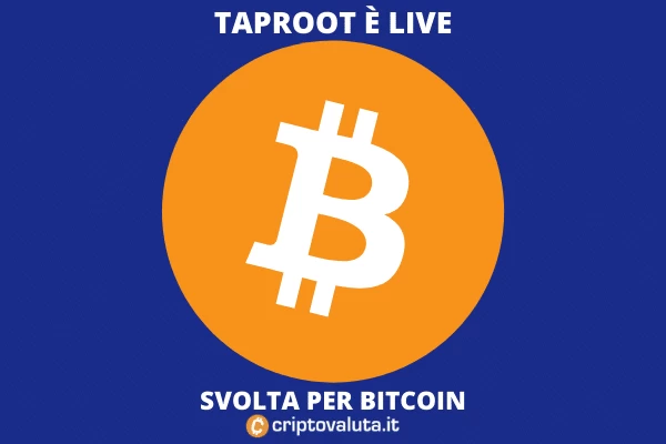 Taproot - attivazione su Bitcoin - di Criptovaluta.it