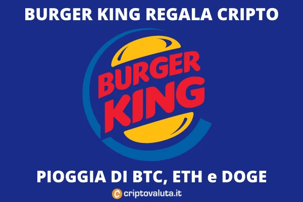 Burger King Cripto - regali nel piano fidelity